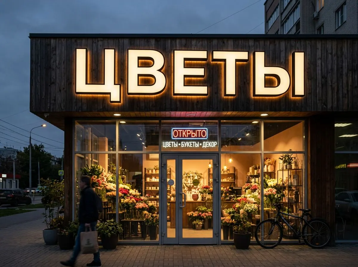 Буквы с лицевой подсветкой: пример изделия