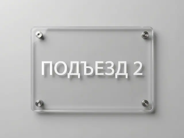 Т-097 · Антивандальная табличка из поликарбоната