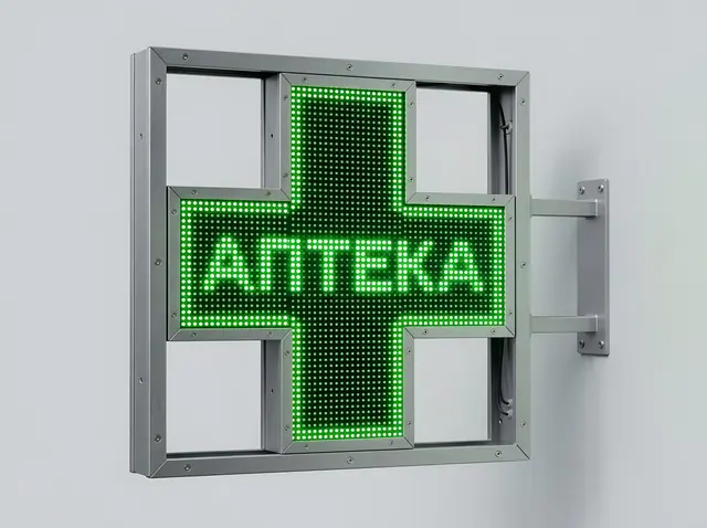 В-026 · Аптечный крест светодиодный