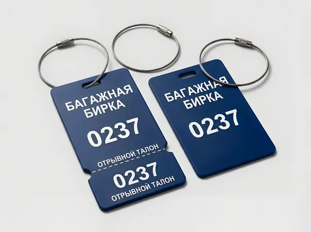 Ж-015 · Багажные бирки для отелей и камер хранения