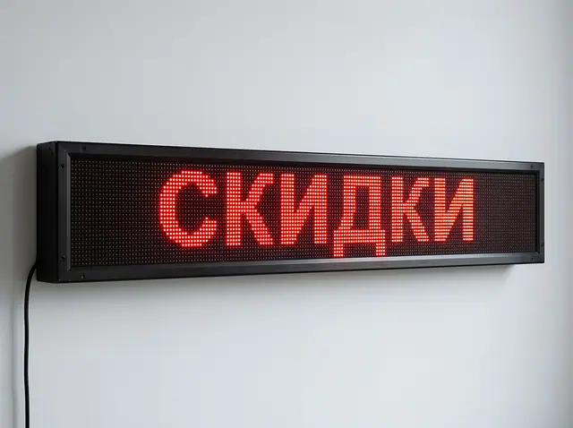 В-027 · Бегущая строка светодиодная