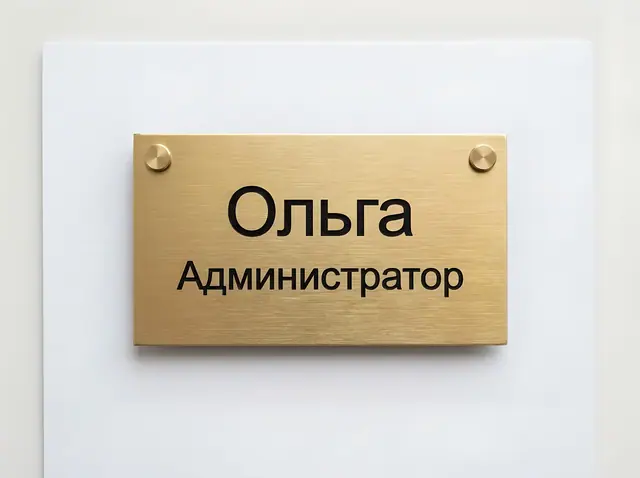 Ж-004 · Бейдж металлический