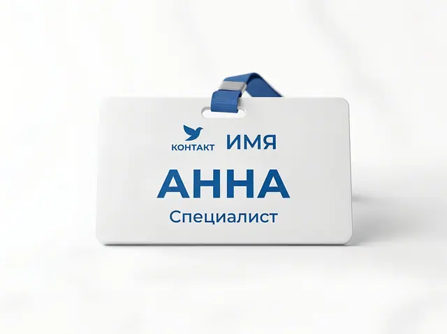 Ж-003 · Бейдж пластиковый
