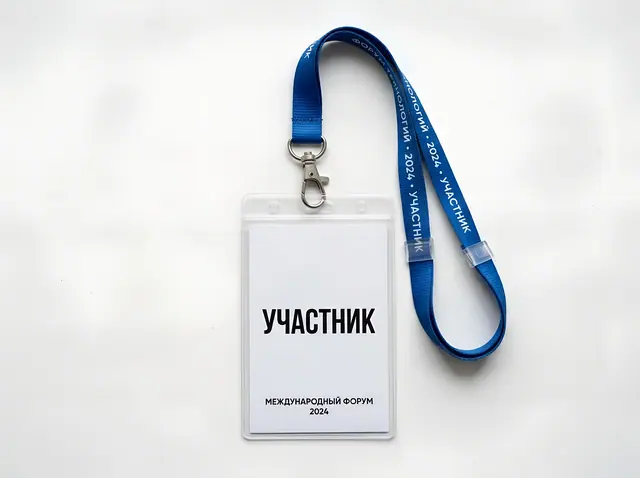 Ж-005 · Бейдж с карманом, держатели пропусков и ленты