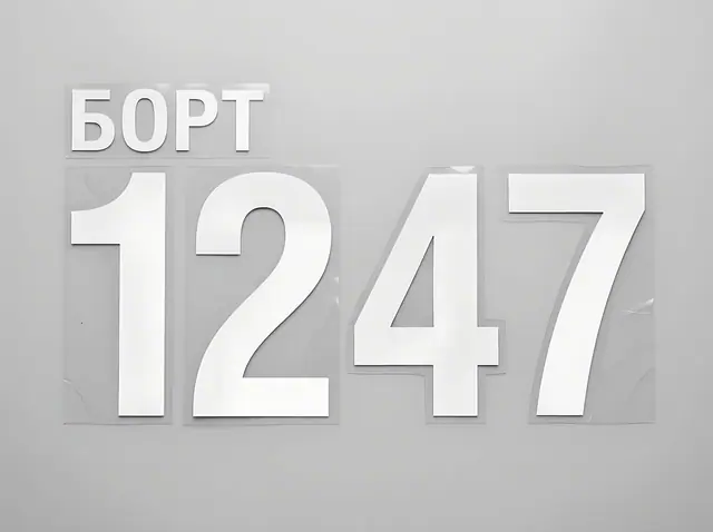 Ж-031 · Бортовые номера для автобусов и спецтехники