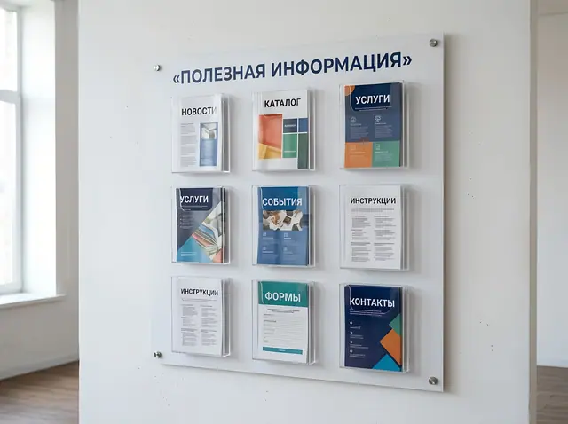 С-030 · Буклетница настенная