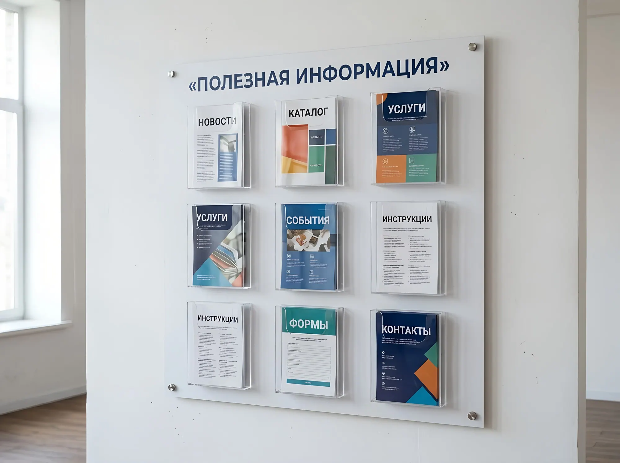 Буклетница настенная, С-030