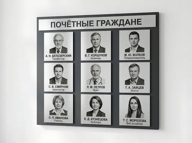 Д-011 · Доска почёта на металлофото