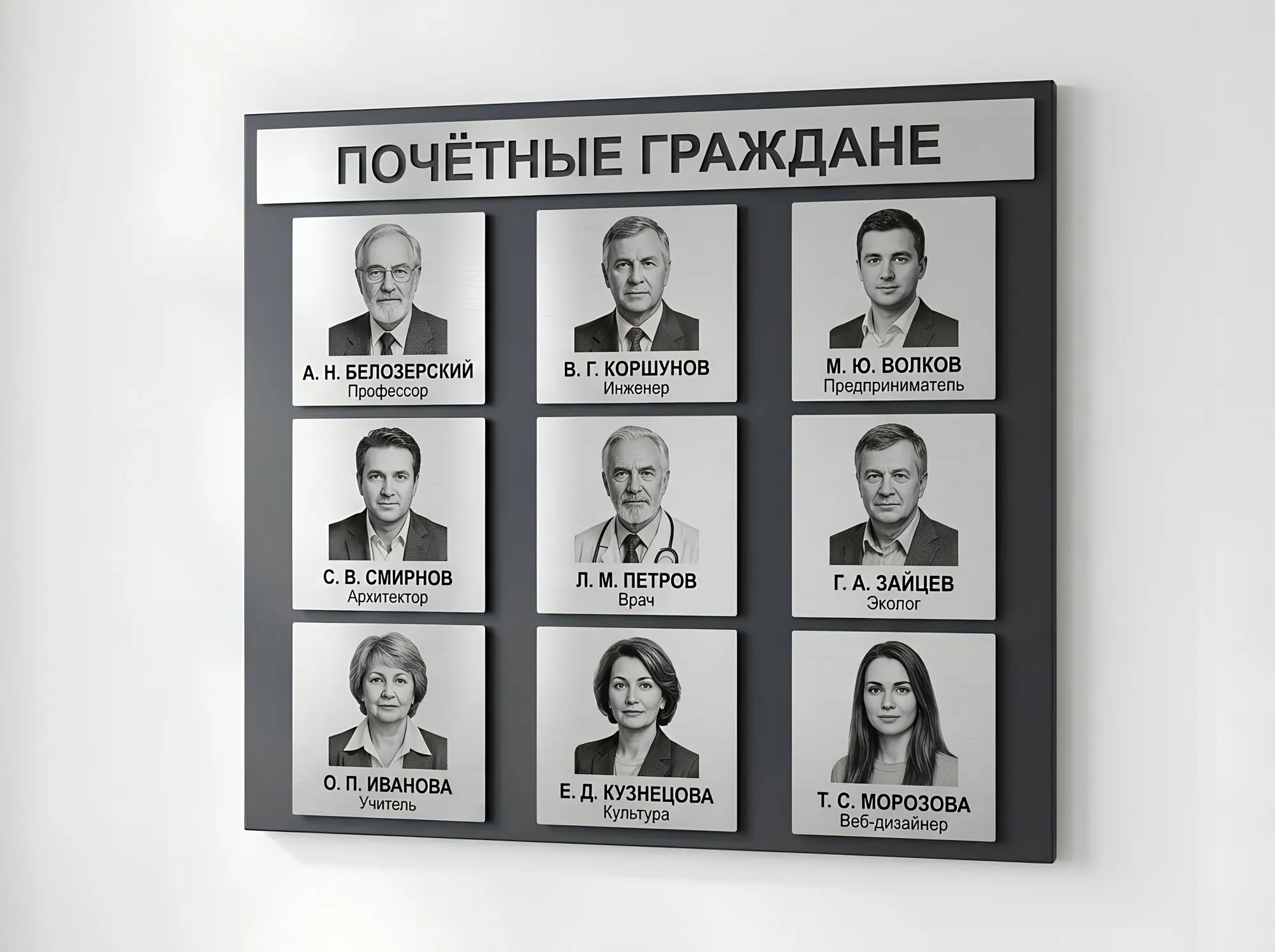 Доска почёта на металлофото, Д-011