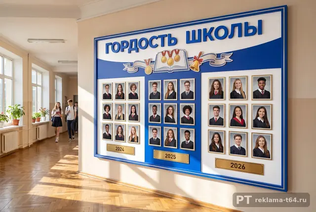 Д-031 · «Гордость школы» в коридоре