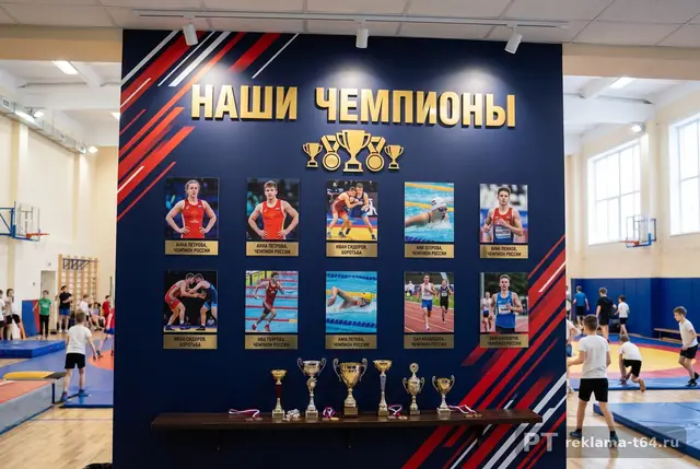 Д-032 · «Наши чемпионы» в спортшколе