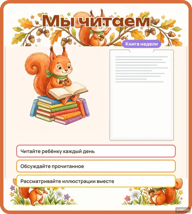 СД-1032 · Стенд «Мы читаем» для группы «Белочки»