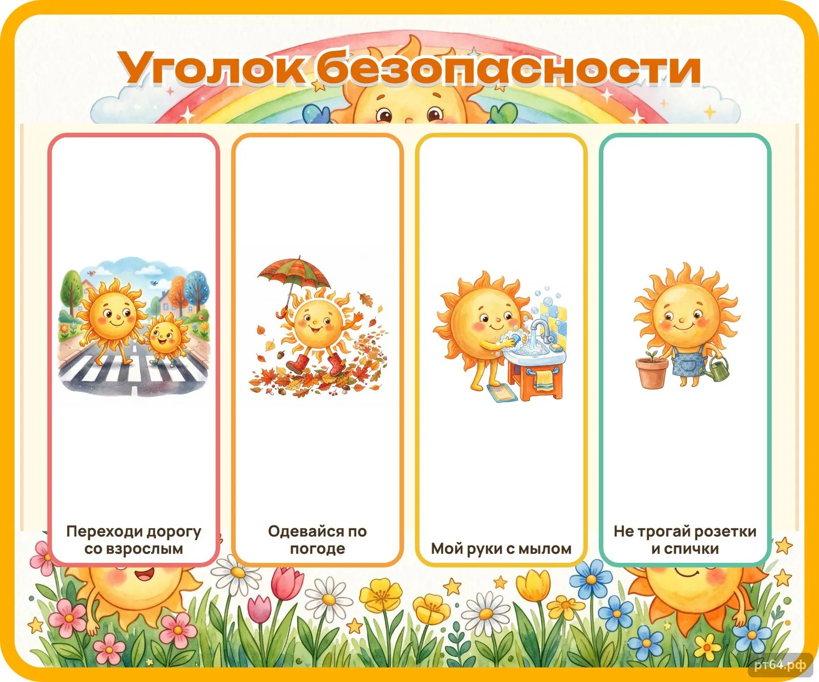 Стенд «Уголок безопасности» для группы «Солнышко», СД-1296