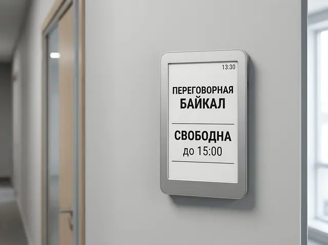 Т-031 · Электронная табличка на e-ink для переговорной