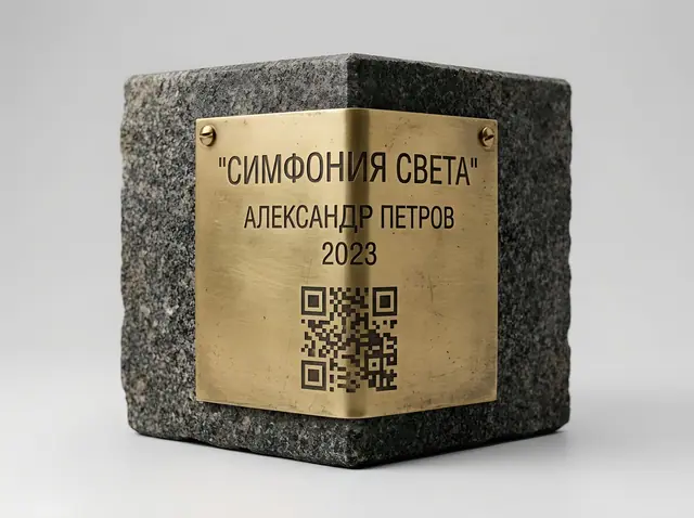Т-112 · Этикетка для уличной скульптуры и арт-объекта