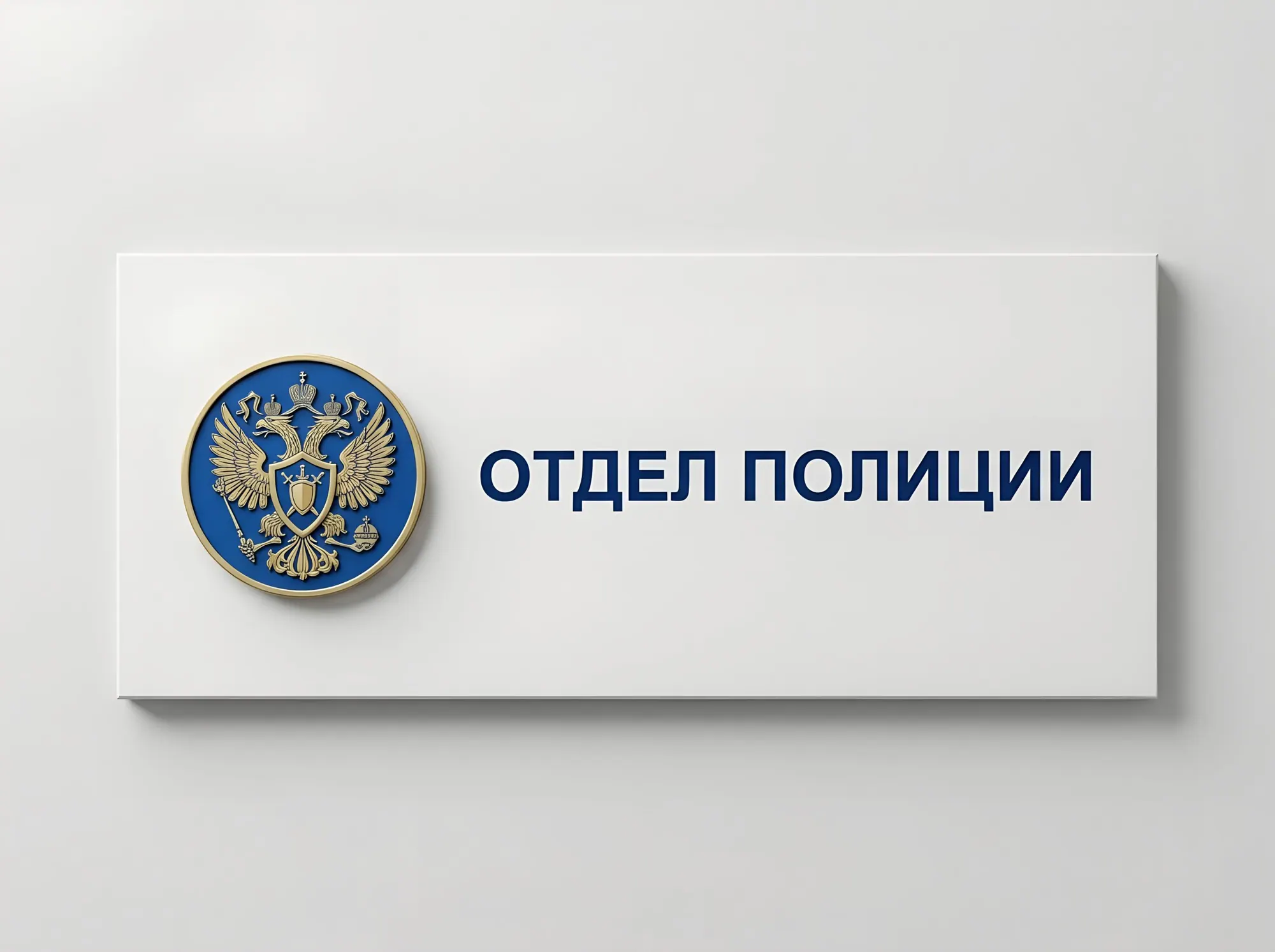 Фасадная конструкция с эмблемой ведомства, В-017