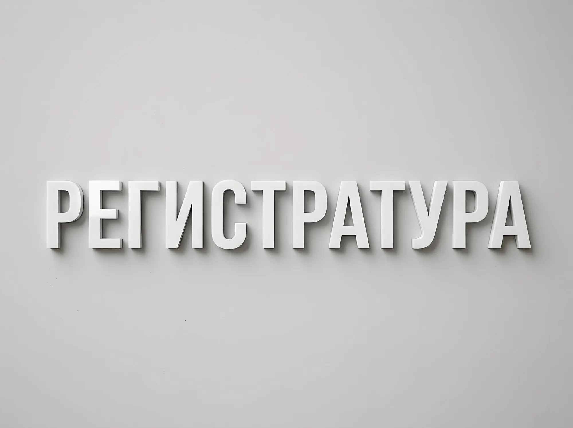 Интерьерная вывеска, межэтажная и «Регистратура», В-015