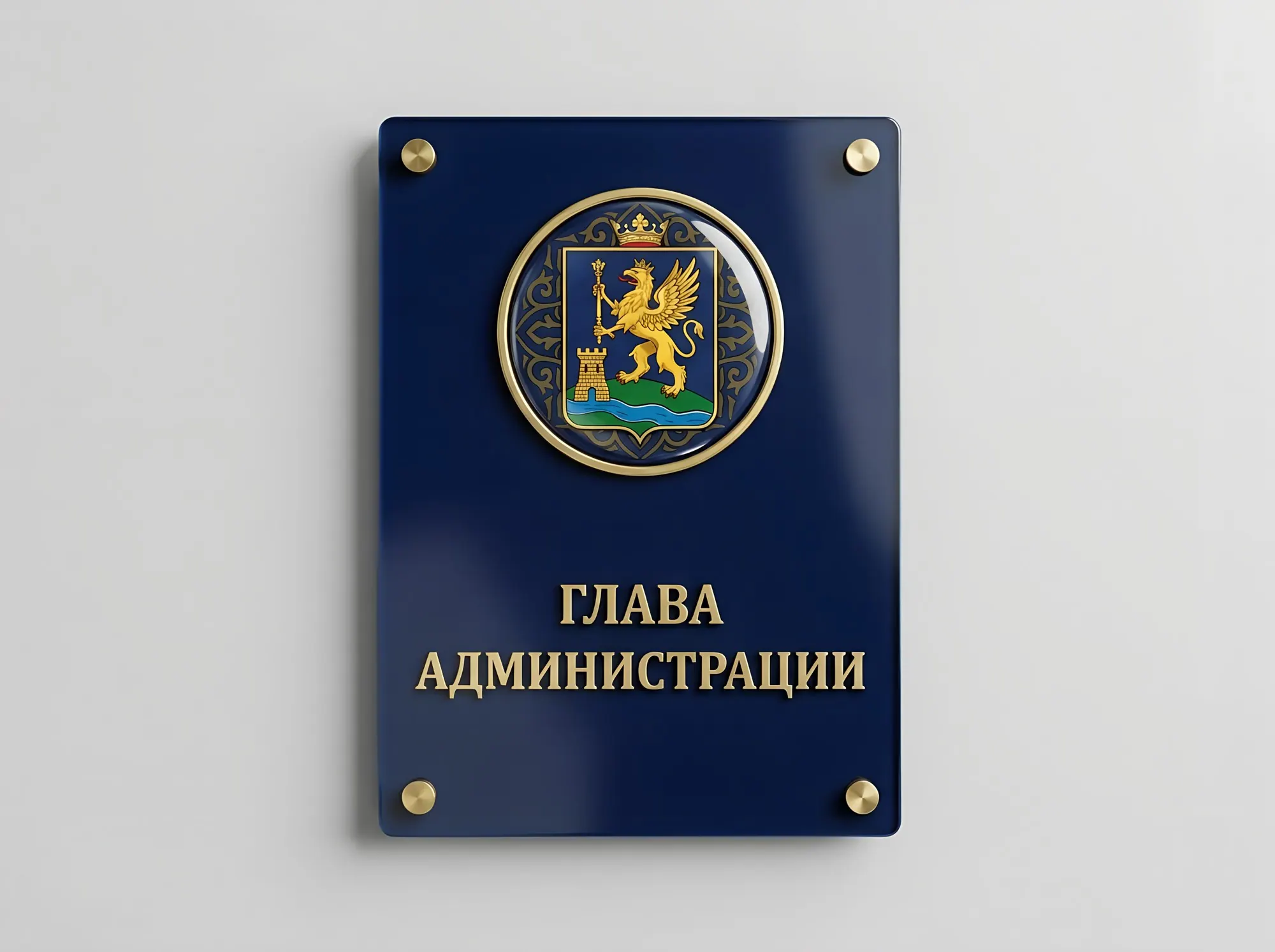Кабинетная табличка с гербом, Т-093