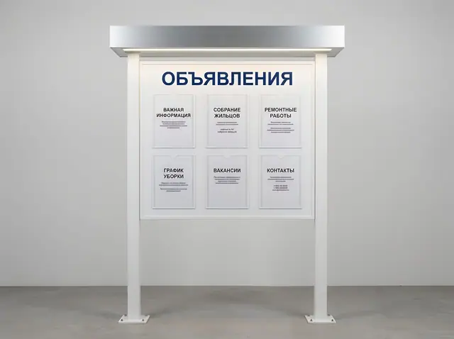 С-151 · Стенд с LED-козырьком