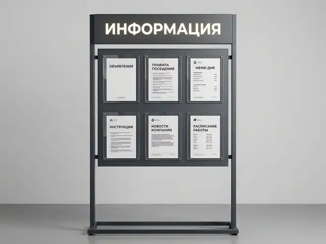 С-152 · Стенд со световым заголовком