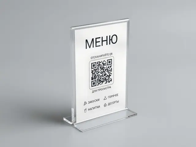 Р-016 · Менюхолдеры и тейбл-тенты для столов