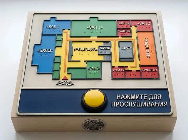 М-004 · Тактильно-звуковая мнемосхема