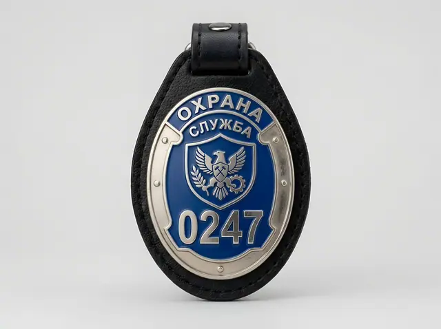 Ж-027 · Нагрудный жетон с личным номером