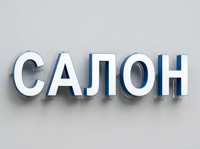 О-004 · Буквы с комбинированной подсветкой (лицо + контражур)