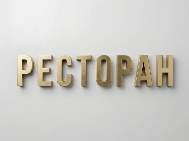 О-008 · Объёмные металлические буквы