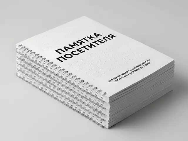 К-027 · Печать Брайлем: памятки, инструкции, бланки