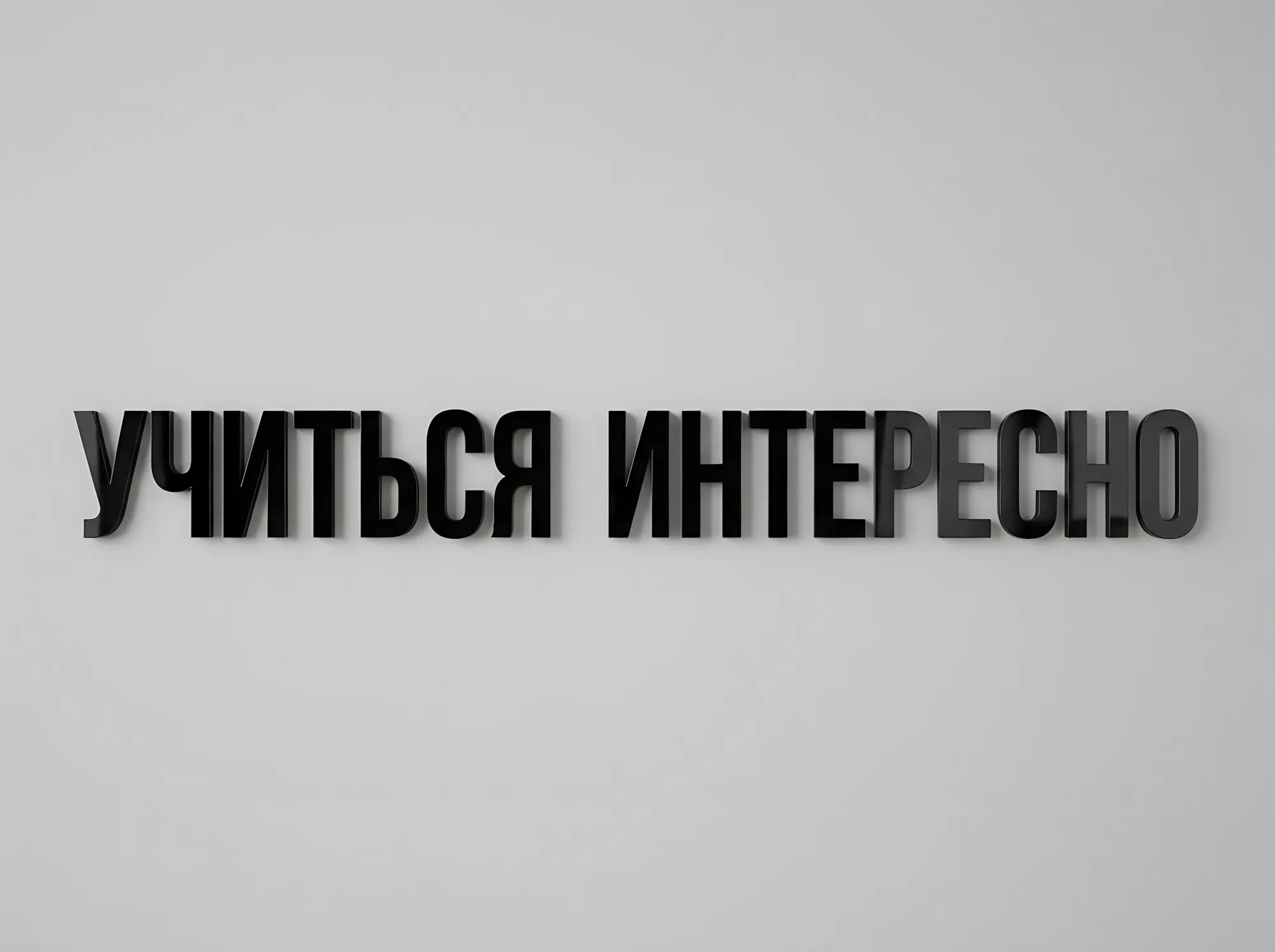 Псевдообъёмные буквы и цитаты на стене, О-011