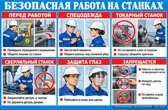 СО-1038 · Работа на станках