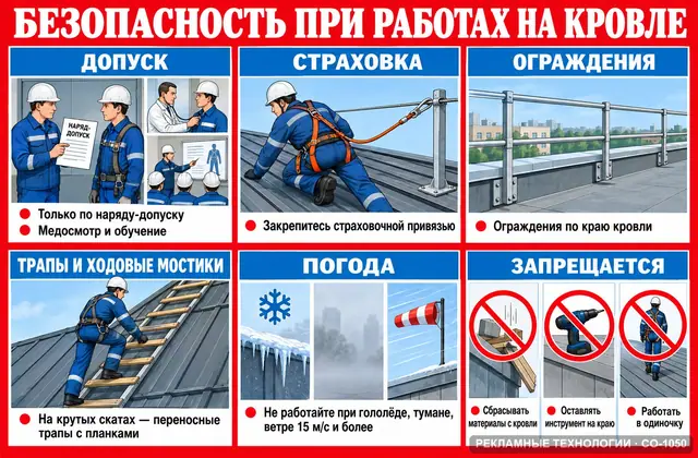 СО-1050 · Работы на кровле