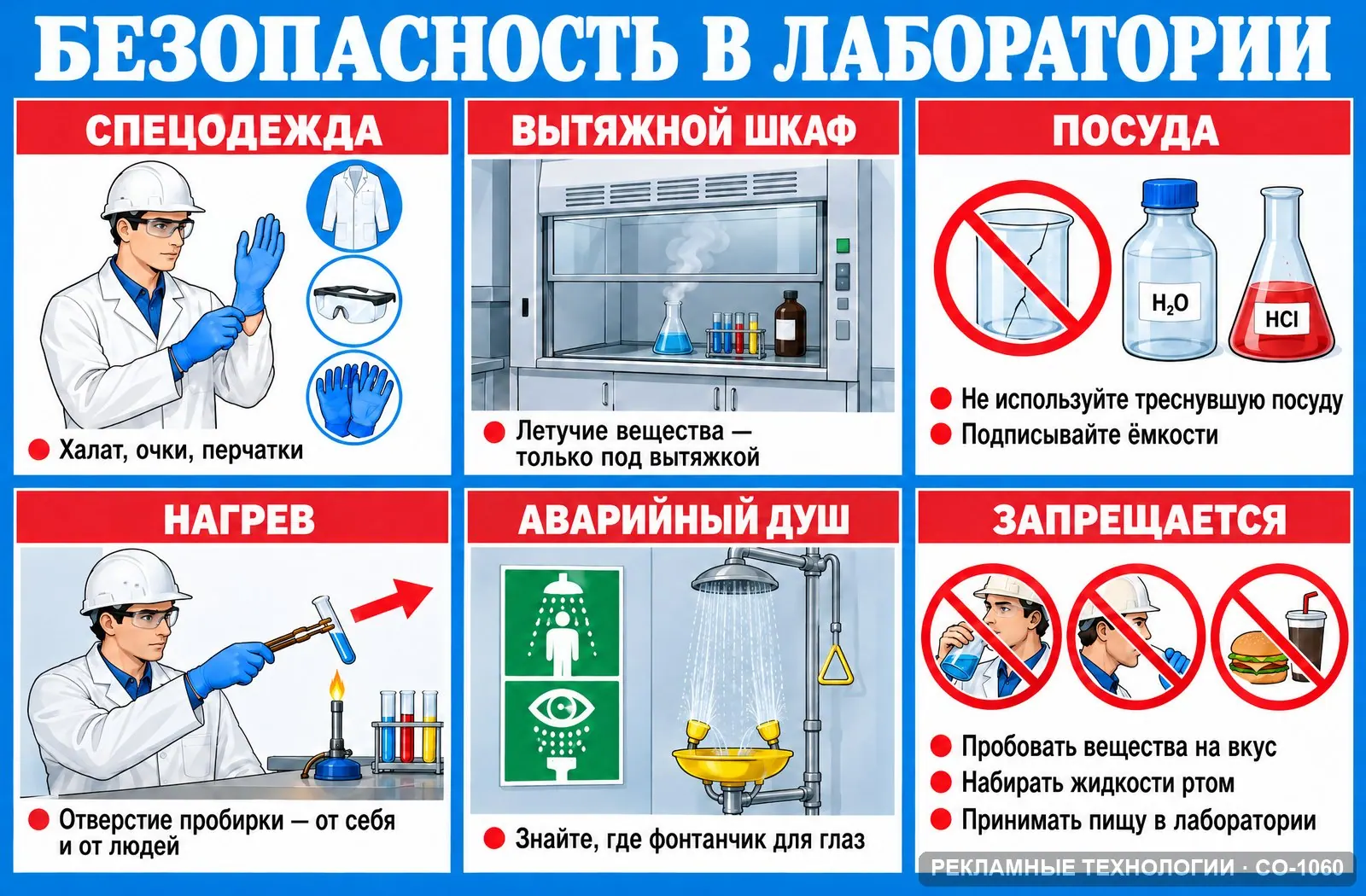 Стенд «Лаборатория» по охране труда, СО-1060