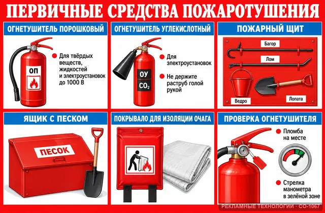 СО-1067 · Пожарный щит и инвентарь