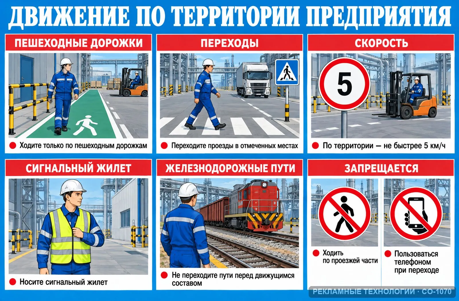 Стенд «Безопасность на транспорте предприятия» по охране труда, СО-1070