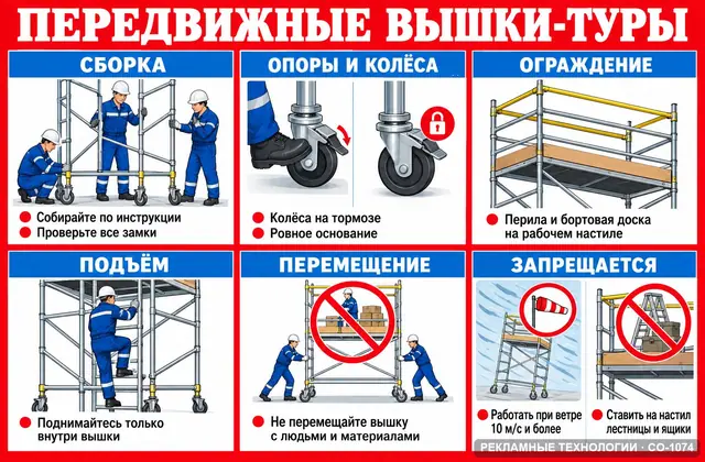 СО-1074 · Работа на высоте — вышки-туры