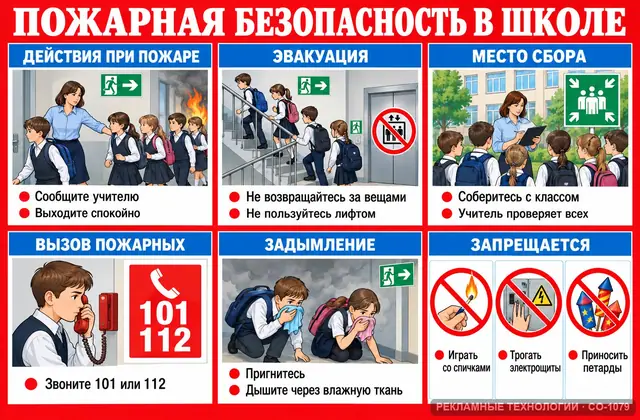 СО-1079 · Пожарная безопасность в школе