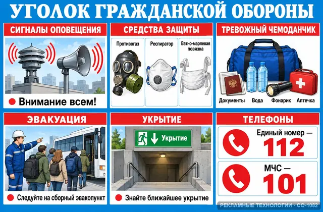 СО-1082 · Уголок ГО и ЧС