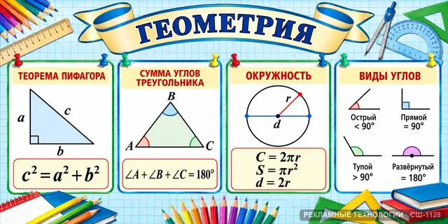 СШ-1128 · Геометрия — большой стенд