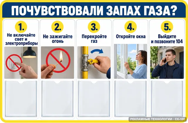 СК-100 · Почувствовали запах газа