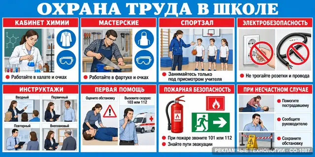 СО-1087 · Уголок охраны труда — школа