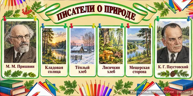 СШ-1307 · Литература — Пришвин и Паустовский