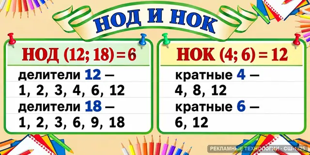 СШ-1325 · Математика — делители и кратные