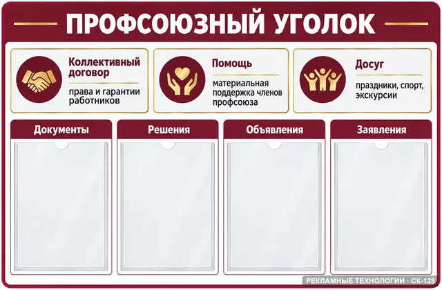 СК-128 · Профсоюзный уголок