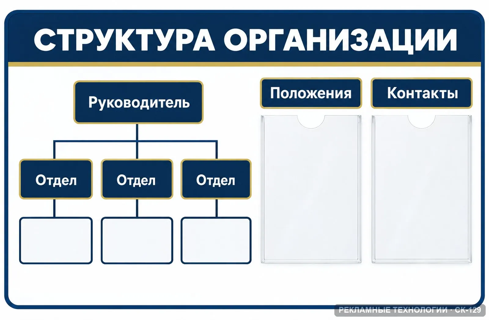 Стенд «Структура организации», СК-129
