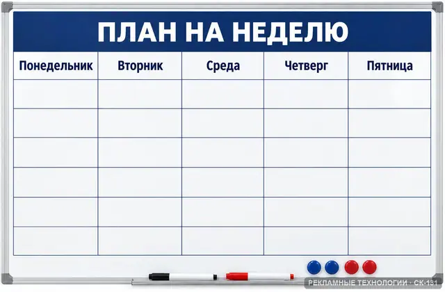 СК-131 · План на неделю