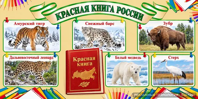 СШ-1250 · Биология — красная книга