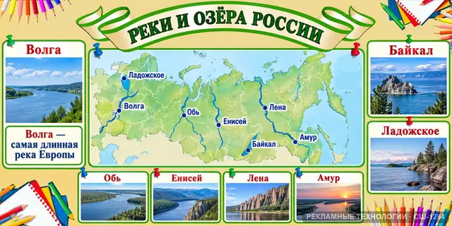 СШ-1284 · География — реки и озёра России