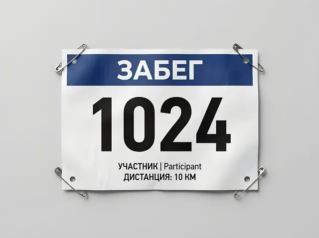 Ж-016 · Стартовые номера для забегов и соревнований